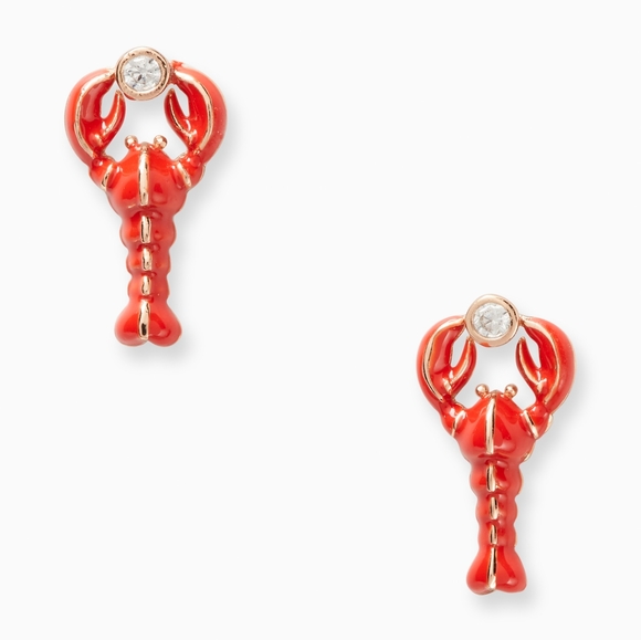 kate spade Jewelry - NEW Kate Spade Love Lobster Stud Earrings